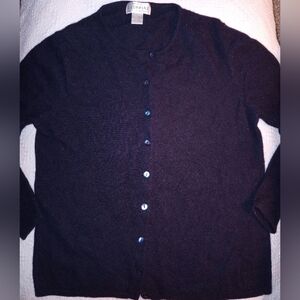 💘🍂 Sutton Studio Navy Blue Cardigan Sweater